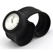 Montre Classic Bracelet Noir & cadran blanc
