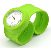 Montre Classic Bracelet Vert & cadran blanc