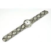 Montre Classic Bracelet Python & cadran blanc
