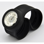 Montre Classic Bracelet Noir & cadran Crystal Flower