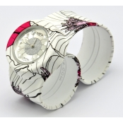 Montre Classic Bracelet Coquelicot & cadran Crystal Flower