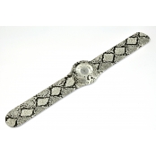 Montre Classic Bracelet Python & cadran Crystal Flower