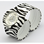 Montre Classic Bracelet Zèbre & cadran Crystal Flower