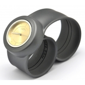 Montre Classic Bracelet Gun & cadran Gold Sun.
