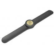 Montre Classic Bracelet Gun & cadran Gold Sun.