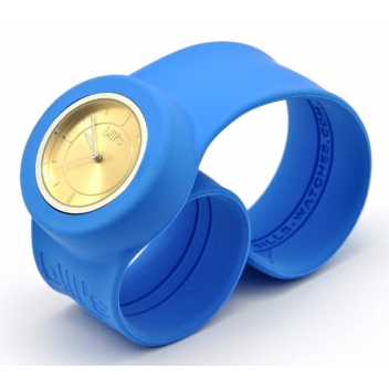  - 3700982215146 - Bill's watch - Montre Classic Bracelet Bleu lagon & cadran Gold Sun. - 3