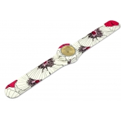 Montre Classic Bracelet Coquelicot & cadran Gold Sun.