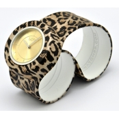 Montre Classic Bracelet Leopard & cadran Gold Sun.