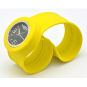 Montre Classic Bracelet Jaune & cadran Noir