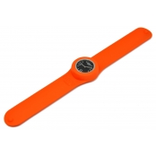 Montre Classic Bracelet Orange & cadran Noir