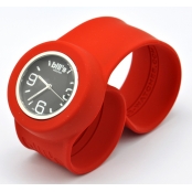 Montre Classic Bracelet Rouge & cadran Noir