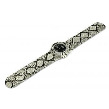  - 3700982215559 - Bill's watches - Montre Classic Bracelet Python & cadran Noir