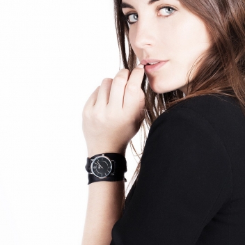 TRDPK01 - 7640167320530 - Bill's watches - Montre Trend avec Bracelet foulard satin Full black - 2