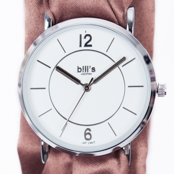 TRDPK10 - 7640167320622 - Bill's watches - Montre Trend avec Bracelet foulard satin Brown