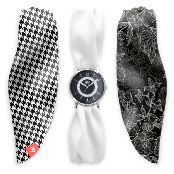 TRDPK33 - 7640167322886 - Bill\'s watches - Montre Trend avec Bracelet foulard satin French Touch