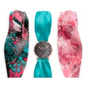 Montre Trend avec Bracelet foulard satin Vinart