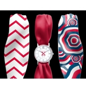 Montre Trend avec Bracelet foulard satin Moulin Rouge French Cancan