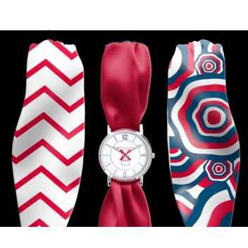TRDPKMR01 - 7640167325610 - Bill's watches - Montre Trend avec Bracelet foulard satin Moulin Rouge French Cancan