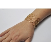 Bracelet large anneaux Circle