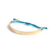 Bracelet arc métallique Turquoise