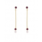 Boucles d\'oreille Cristal Swarovski Violet