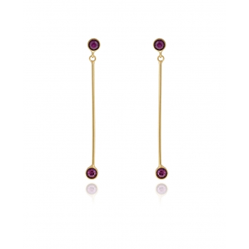 TSWCC01016-09 - 3700982209923 - La bonne étoile - Boucles d\'oreille Swarovky Violet - 3