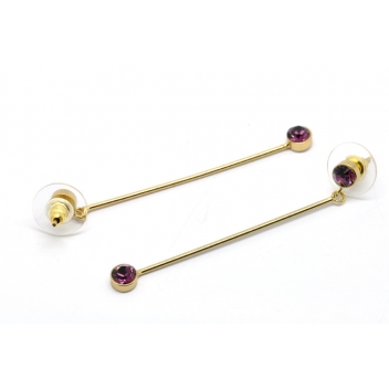 TSWCC01016-09 - 3700982209923 - La bonne étoile - Boucles d\'oreille Swarovky Violet - 2
