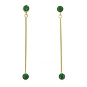 Boucles d\'oreille Cristal Swarovski Vert