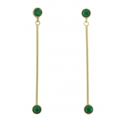 Boucles d'oreille Cristal Swarovski Vert