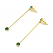 Boucles d\'oreille Cristal Swarovski Vert