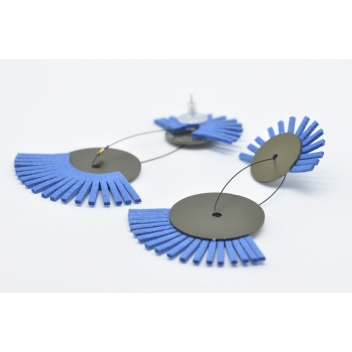S1398-bleu-clair - 3700982206960 - Christina Brampti - Longues boucles d\'oreille Brampti Bleu clair
