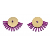 Boucles d'oreille Brampti Fuchsia