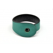 Bracelet cuir seul Vert turquoise