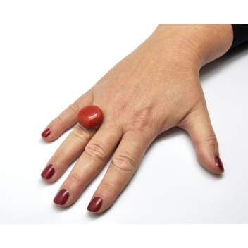 RH2-red - 3700982208865 - Ceraselle - Bague céramique petit modèle Rouge