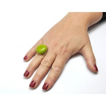 RH1-green - 3700982208896 - Ceraselle - Bague céramique petit modèle Vert pomme