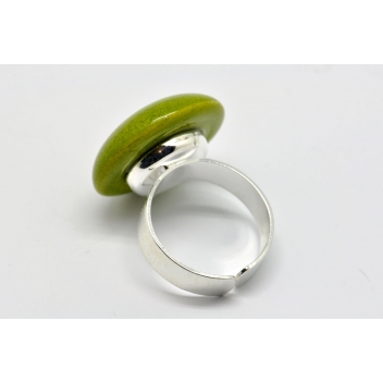 RH1-green - 3700982208896 - Ceraselle - Bague céramique petit modèle Vert pomme - 2