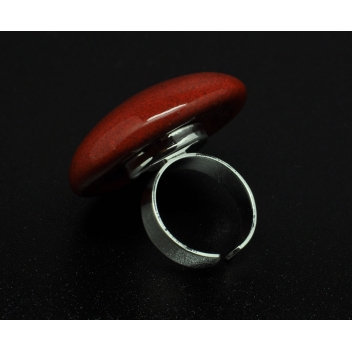 RH1-red - 3700982208919 - Ceraselle - Bague céramique grand modèle Rouge - 6