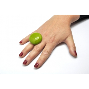 RH1-green - 3700982208940 - Ceraselle - Bague céramique grand modèle Vert pomme