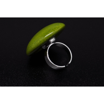 RH1-green - 3700982208940 - Ceraselle - Bague céramique grand modèle Vert pomme - 6