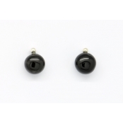 Boucles d'oreille céramique drop Noir