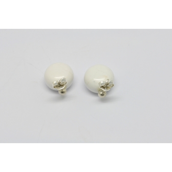 ED6-white - 3700982208995 - Ceraselle - Boucles d'oreille céramique drop Blanc - 3