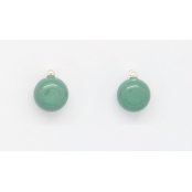Boucles d'oreille céramique drop Vert turquoise