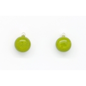 Boucles d'oreille céramique drop Vert pomme