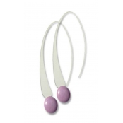 Longues boucles d'oreille Violet