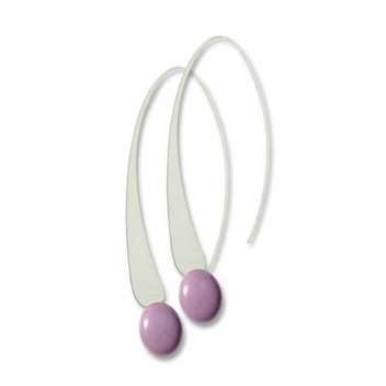 ED10-violet - 3700982209107 - Ceraselle - Longues boucles d'oreille Violet - 3