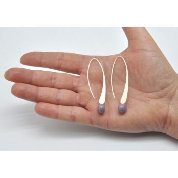 ED10-violet - 3700982209107 - Ceraselle - Longues boucles d\'oreille Violet