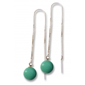 Boucles d\'oreille Chaine pendante Pétrole