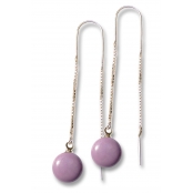 Boucles d'oreille Chaine pendante Violet