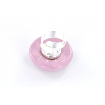 RH1-pink - 3700982252202 - Ceraselle - Bague céramique grand modèle Rose - 3