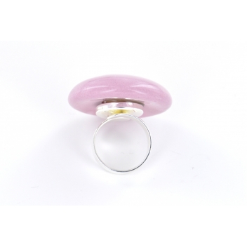 RH1-pink - 3700982252202 - Ceraselle - Bague céramique grand modèle Rose - 2